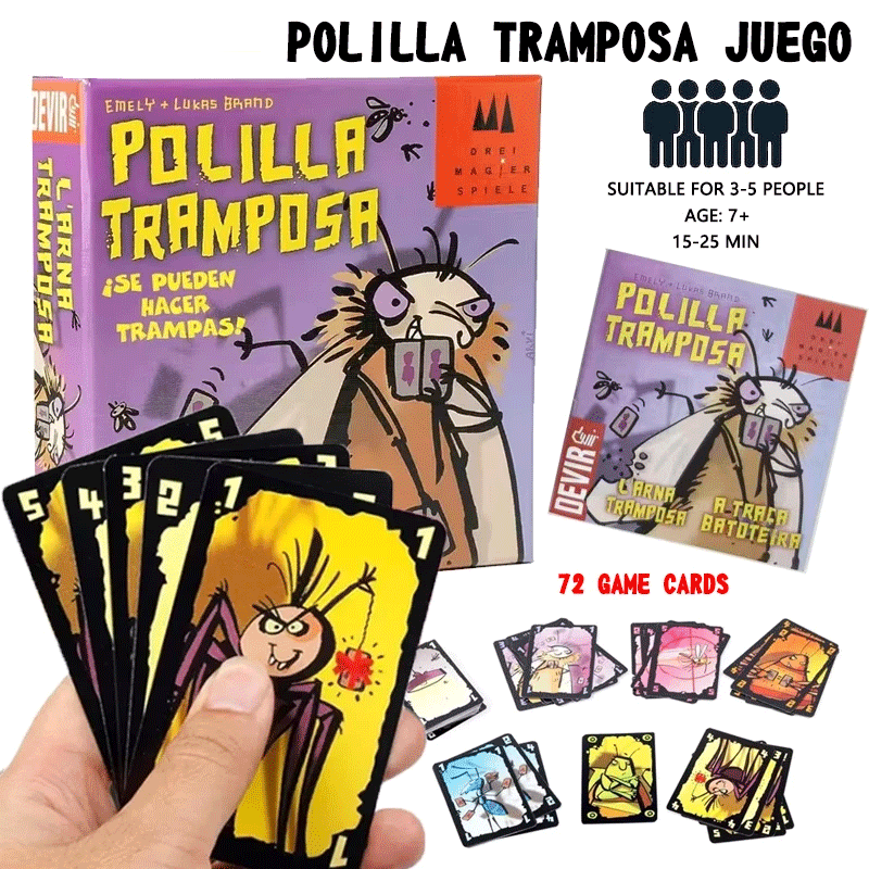 Party Games Juegos De Mesa - الغش العثة الإسبانية لعبة ببطاقات ورقية