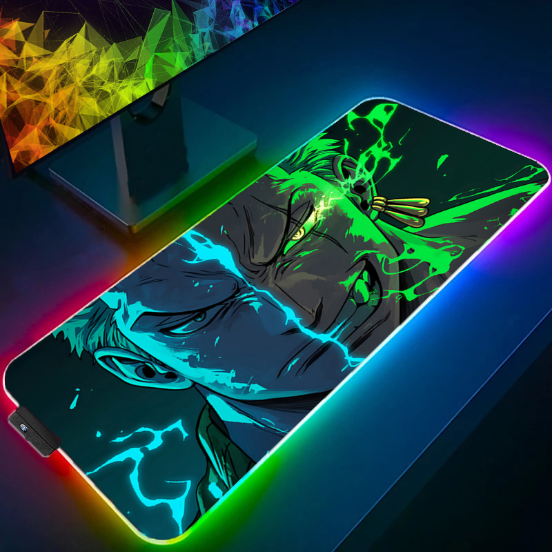 Party Games Pc - قطعة واحدة زورو ماوس الوسادة RGB