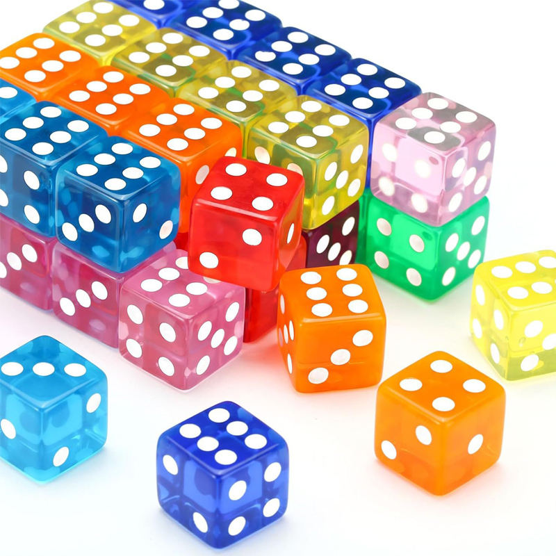 Party Games Juegos De Mesa - 12 قطعة 16 مللي متر النرد