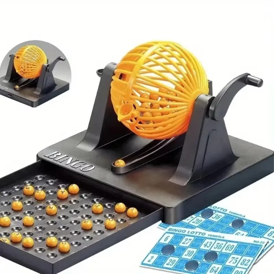 مجموعة لعبة بينجو فاخرة مع قفص - مراجعة Party Games Juegos De Mesa وسعره